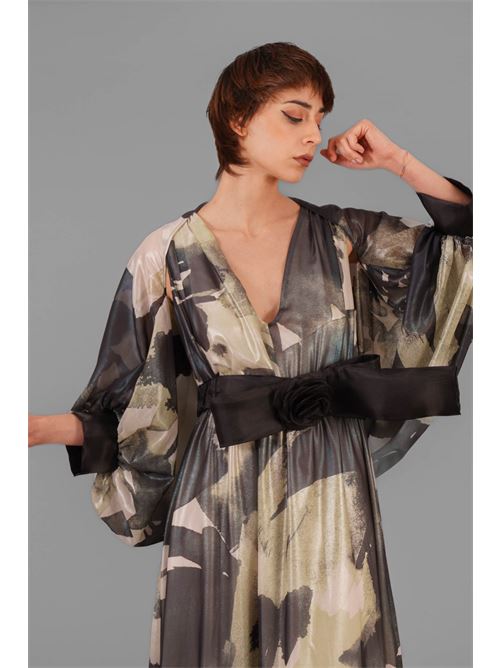 Coprispalle in organza fantasia Anna Sirico | STELLA/0825PANNA/VERDE
